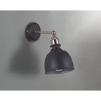 NL85479 Corfu 1 Light Wall Light Graphite Satin Nickel