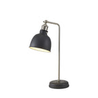 NL85489 Corfu 1 Light Table Lamp Graphite Satin Nickel