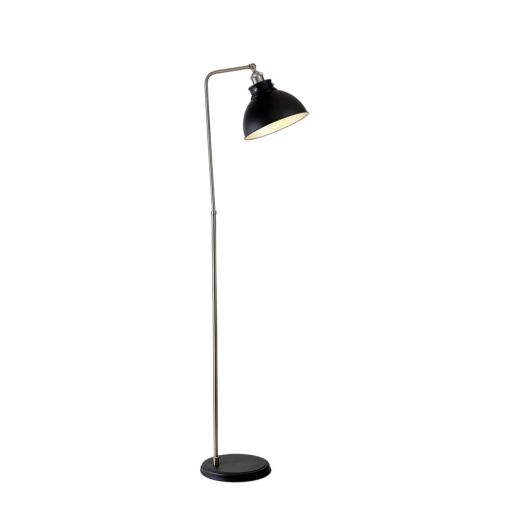 NL85499 Corfu 1 Light Floor Lamp Graphite Satin Nickel