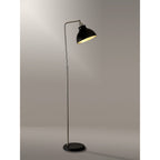 NL85499 Corfu 1 Light Floor Lamp Graphite Satin Nickel