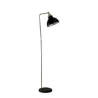 NL85499 Corfu 1 Light Floor Lamp Graphite Satin Nickel