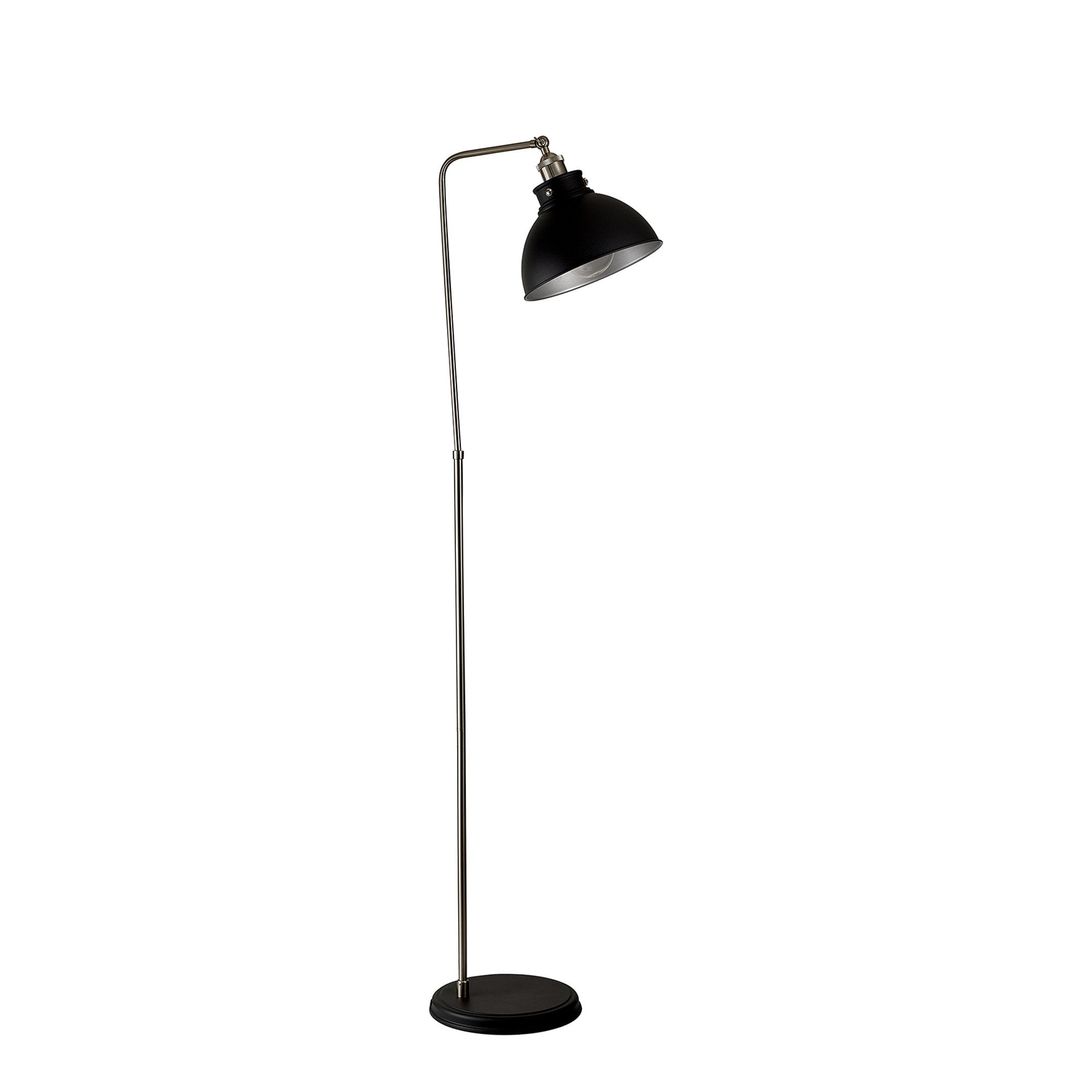 NL85499 Corfu 1 Light Floor Lamp Graphite Satin Nickel