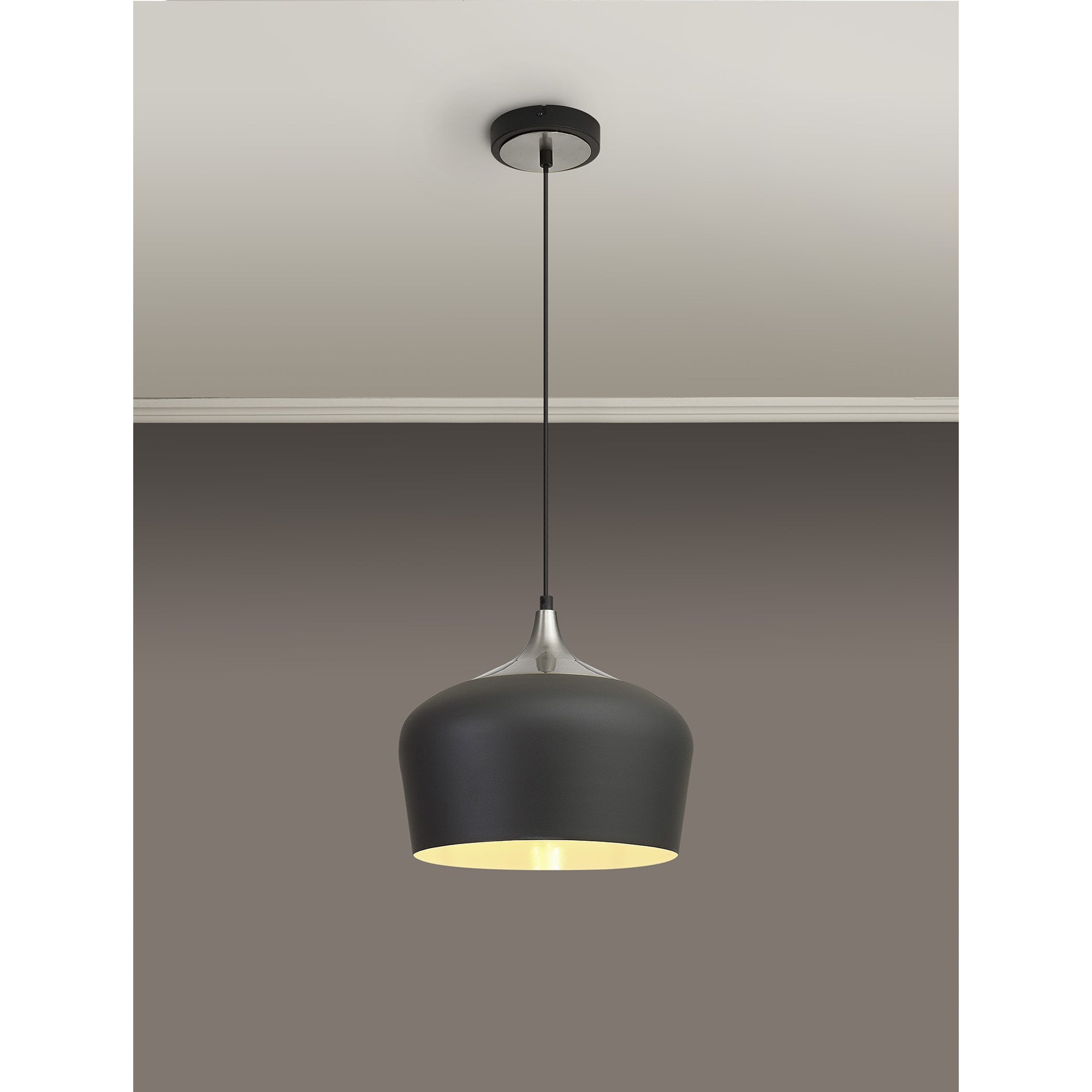 NL93039 Dadura 1 Light Pendant Anthracite Satin Nickel