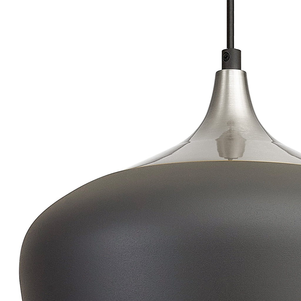 NL93039 Dadura 1 Light Pendant Anthracite Satin Nickel