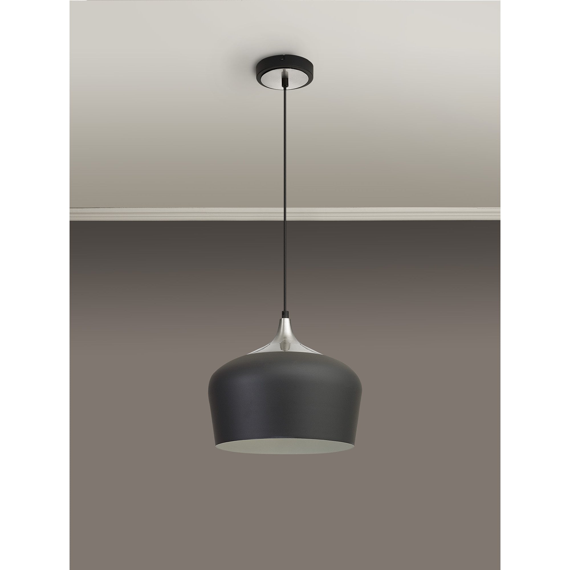 NL93039 Dadura 1 Light Pendant Anthracite Satin Nickel