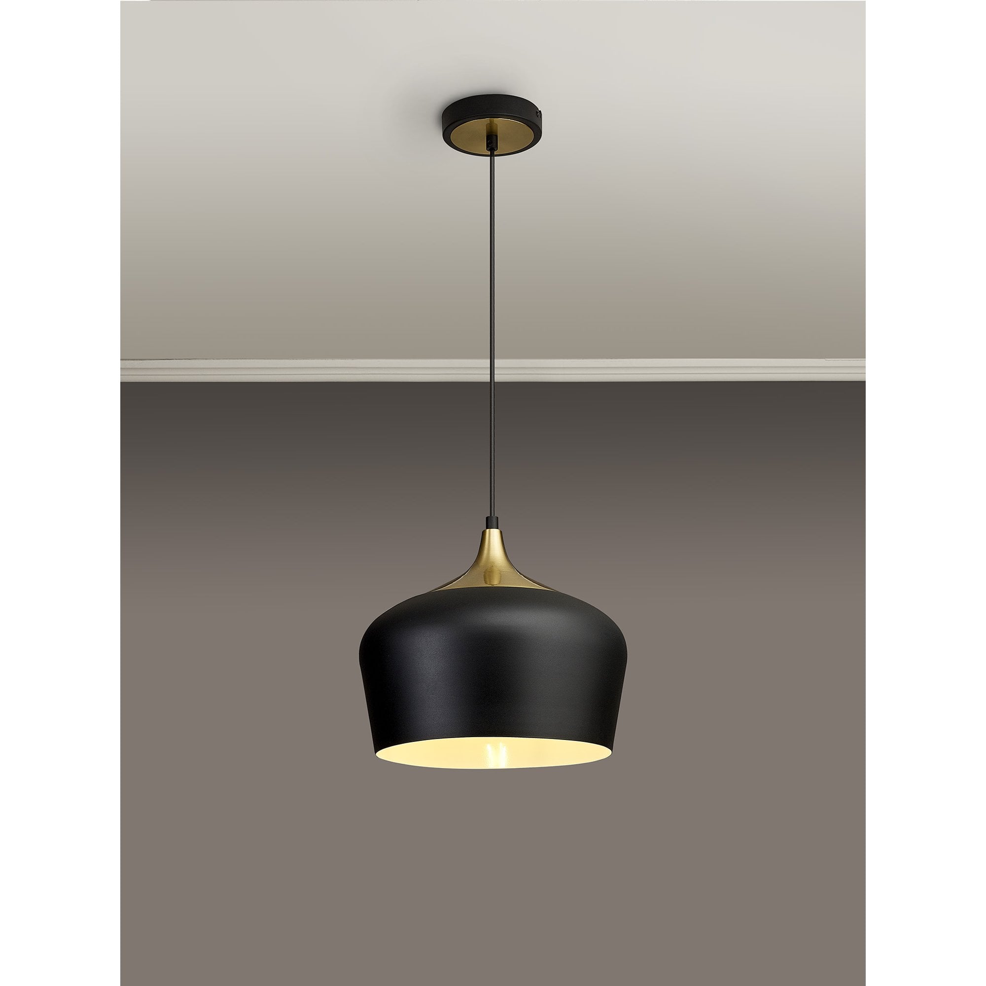 NL93049 Dadura 1 Light Pendant Black Gold