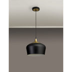 NL93049 Dadura 1 Light Pendant Black Gold