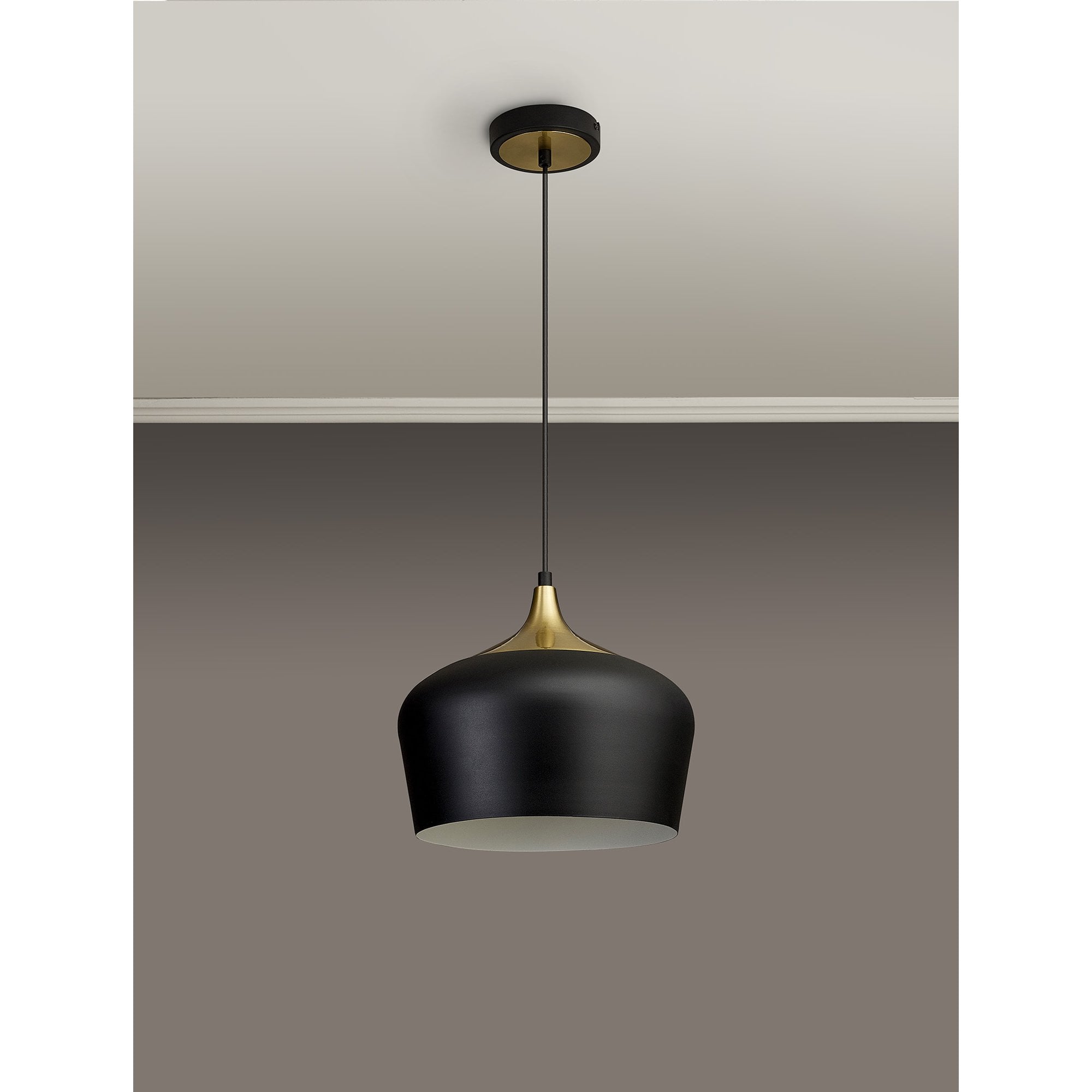 NL93049 Dadura 1 Light Pendant Black Gold