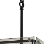 NL85789 Dalmer 1 Light Pendant Matt Black Chrome
