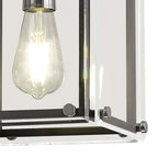 NL85789 Dalmer 1 Light Pendant Matt Black Chrome