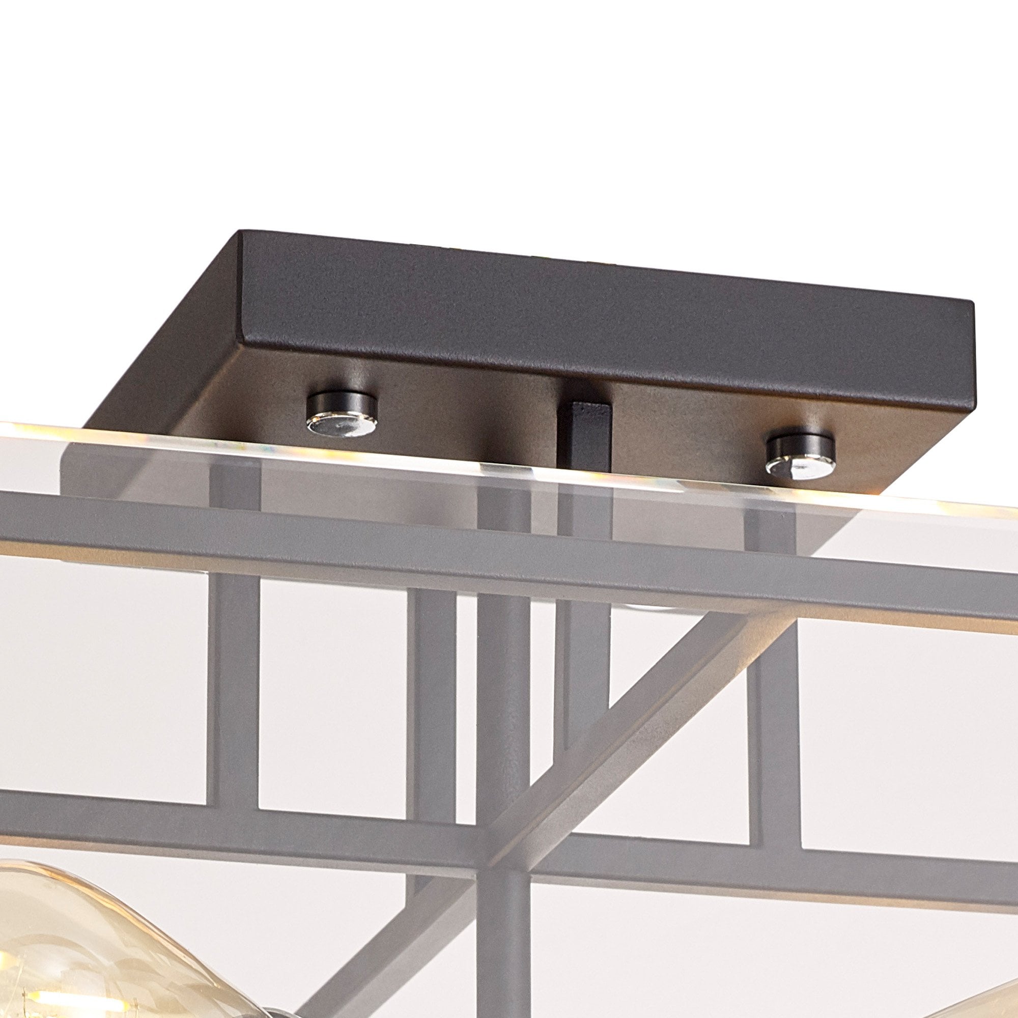 NL85819 Dalmer 4 Light Ceiling Light Matt Black Chrome