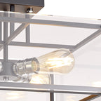 NL85819 Dalmer 4 Light Ceiling Light Matt Black Chrome