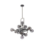 NL90839 Dublin 12 Light Pendant Graphite Satin Nickel