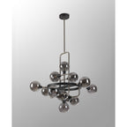 NL90839 Dublin 12 Light Pendant Graphite Satin Nickel