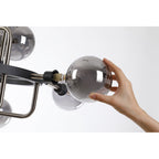 NL90839 Dublin 12 Light Pendant Graphite Satin Nickel