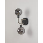 NL90849 Dublin 2 Light Wall Light Graphite Satin Nickel