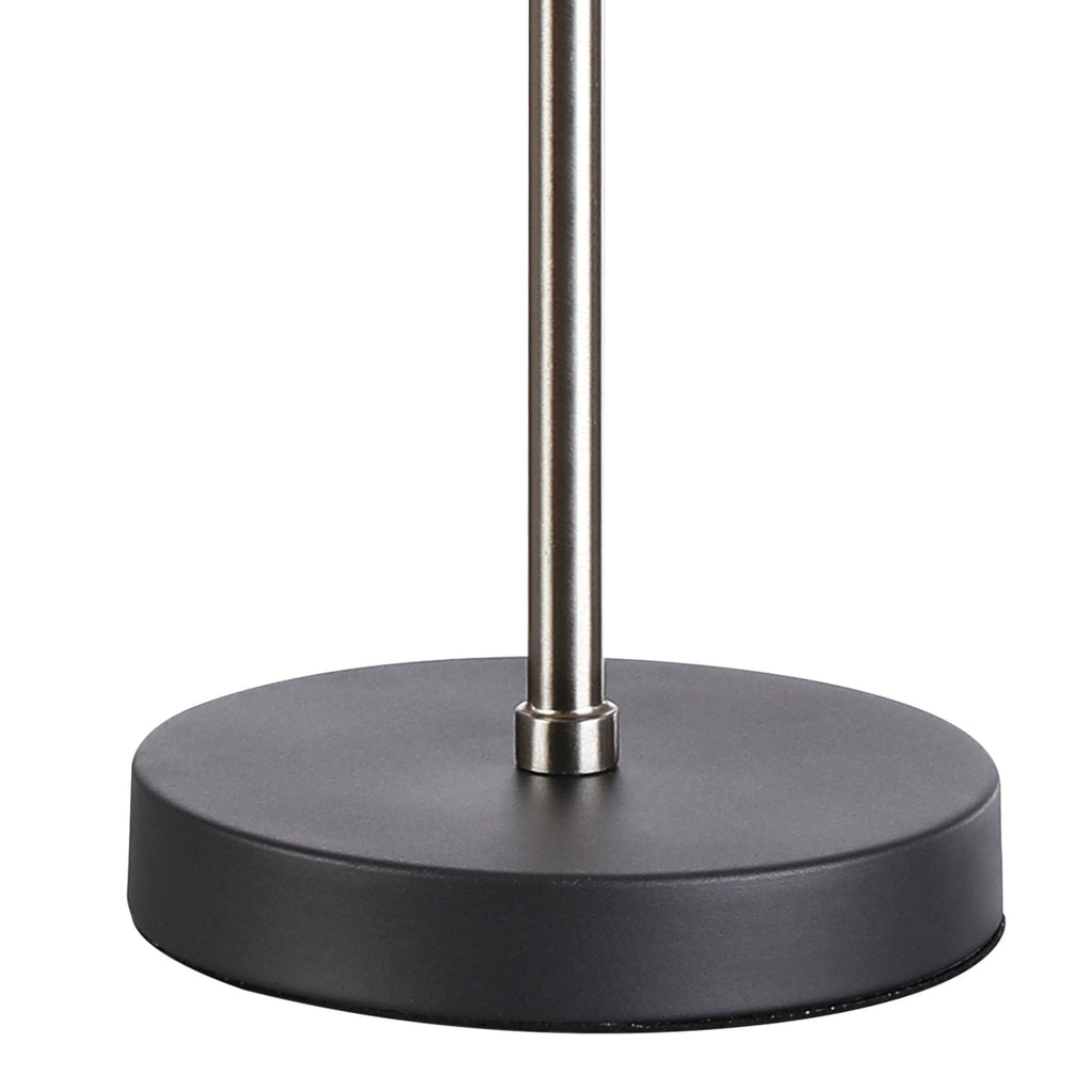 NL90859 Dublin 2 Light Table Lamp Graphite Satin Nickel