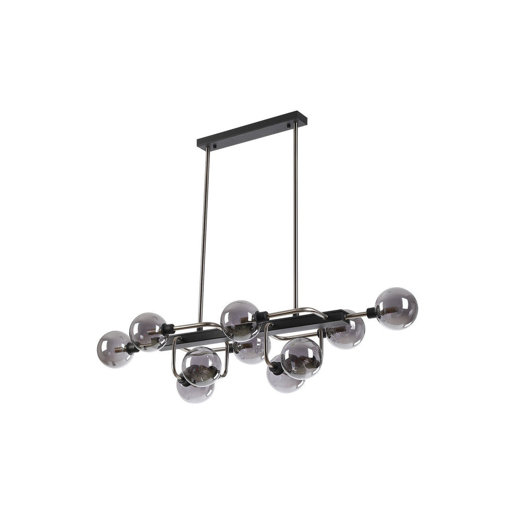NL90879 Dublin 10 Light Pendant Graphite Satin Nickel