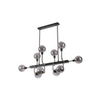 NL90879 Dublin 10 Light Pendant Graphite Satin Nickel