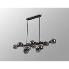 NL90879 Dublin 10 Light Pendant Graphite Satin Nickel