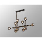 NL90879 Dublin 10 Light Pendant Graphite Satin Nickel