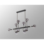 NL90879 Dublin 10 Light Pendant Graphite Satin Nickel