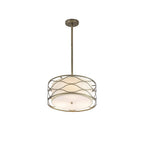 NL83659 Ebans 3 Light Pendant/Ceiling Light Aged Gold