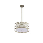 NL83659 Ebans 3 Light Pendant/Ceiling Light Aged Gold