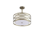 NL83659 Ebans 3 Light Pendant/Ceiling Light Aged Gold