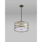 NL83659 Ebans 3 Light Pendant/Ceiling Light Aged Gold