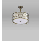 NL83659 Ebans 3 Light Pendant/Ceiling Light Aged Gold
