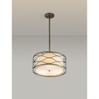 NL83659 Ebans 3 Light Pendant/Ceiling Light Aged Gold