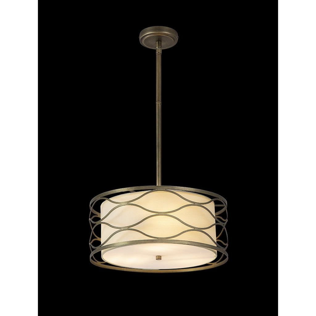 NL83669 Ebans 5 Light Pendant/Ceiling Light Aged Gold