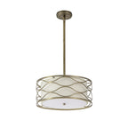 NL83669 Ebans 5 Light Pendant/Ceiling Light Aged Gold