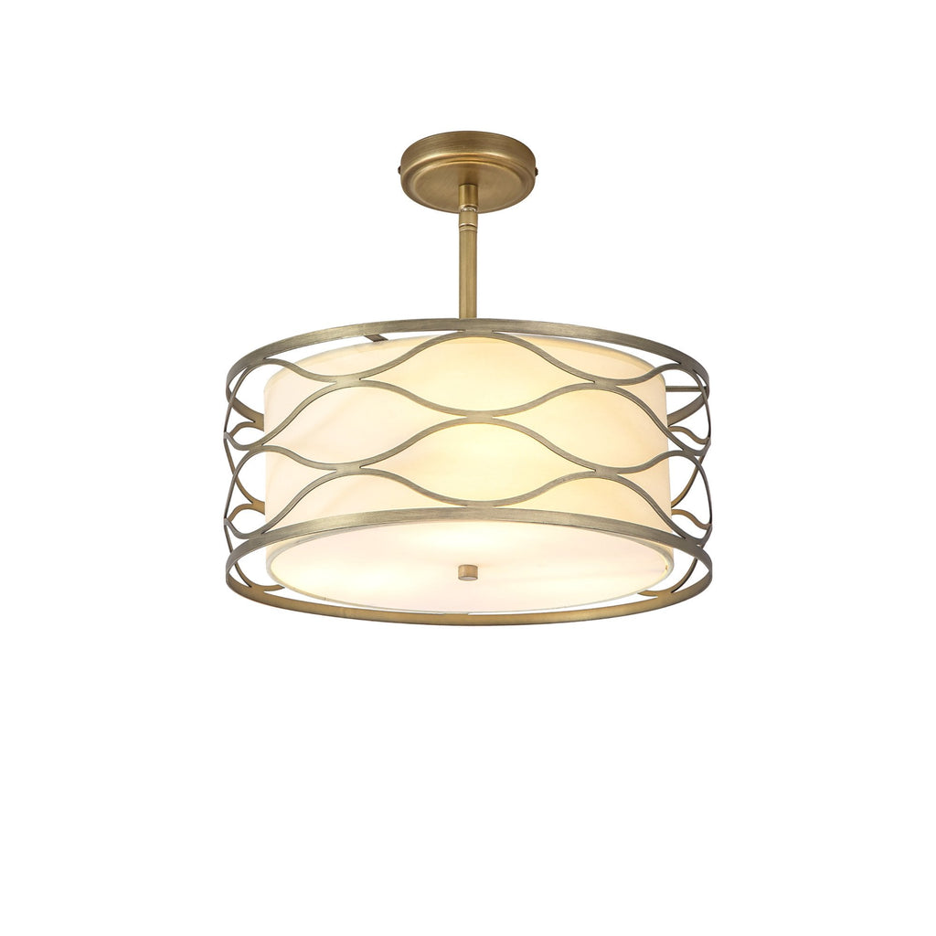 NL83669 Ebans 5 Light Pendant/Ceiling Light Aged Gold