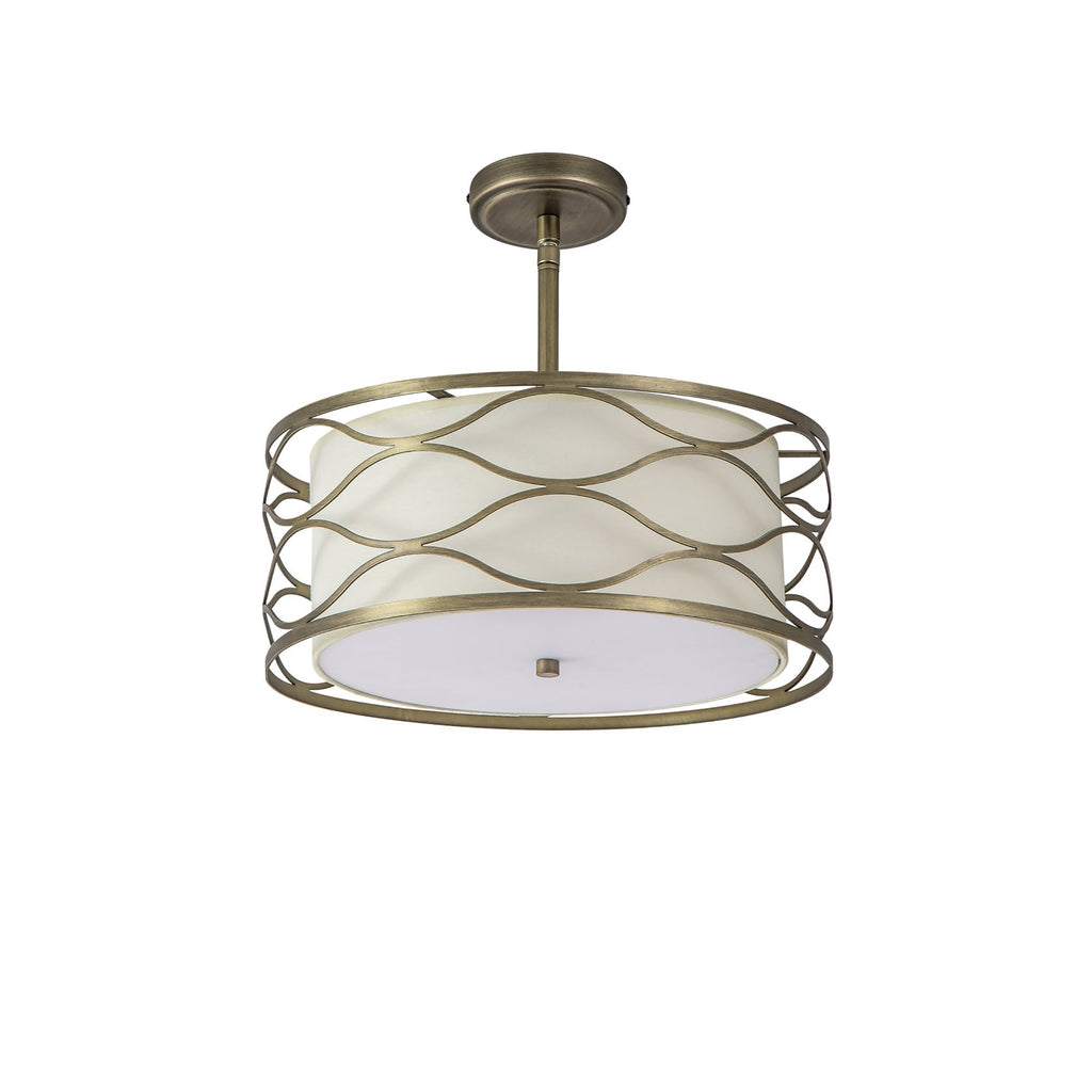 NL83669 Ebans 5 Light Pendant/Ceiling Light Aged Gold