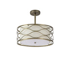 NL83669 Ebans 5 Light Pendant/Ceiling Light Aged Gold