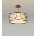 NL83669 Ebans 5 Light Pendant/Ceiling Light Aged Gold