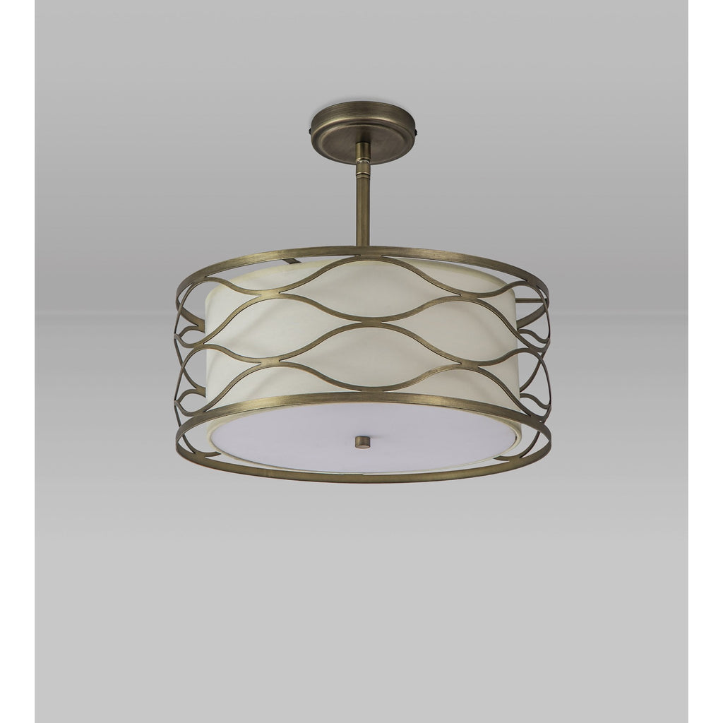 NL83669 Ebans 5 Light Pendant/Ceiling Light Aged Gold
