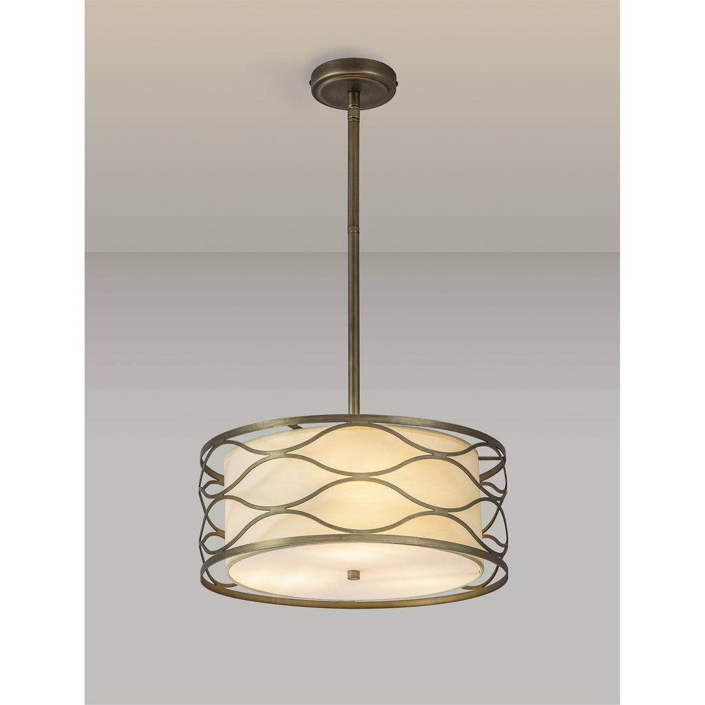 NL83669 Ebans 5 Light Pendant/Ceiling Light Aged Gold