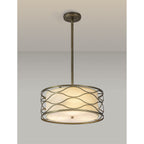 NL83669 Ebans 5 Light Pendant/Ceiling Light Aged Gold