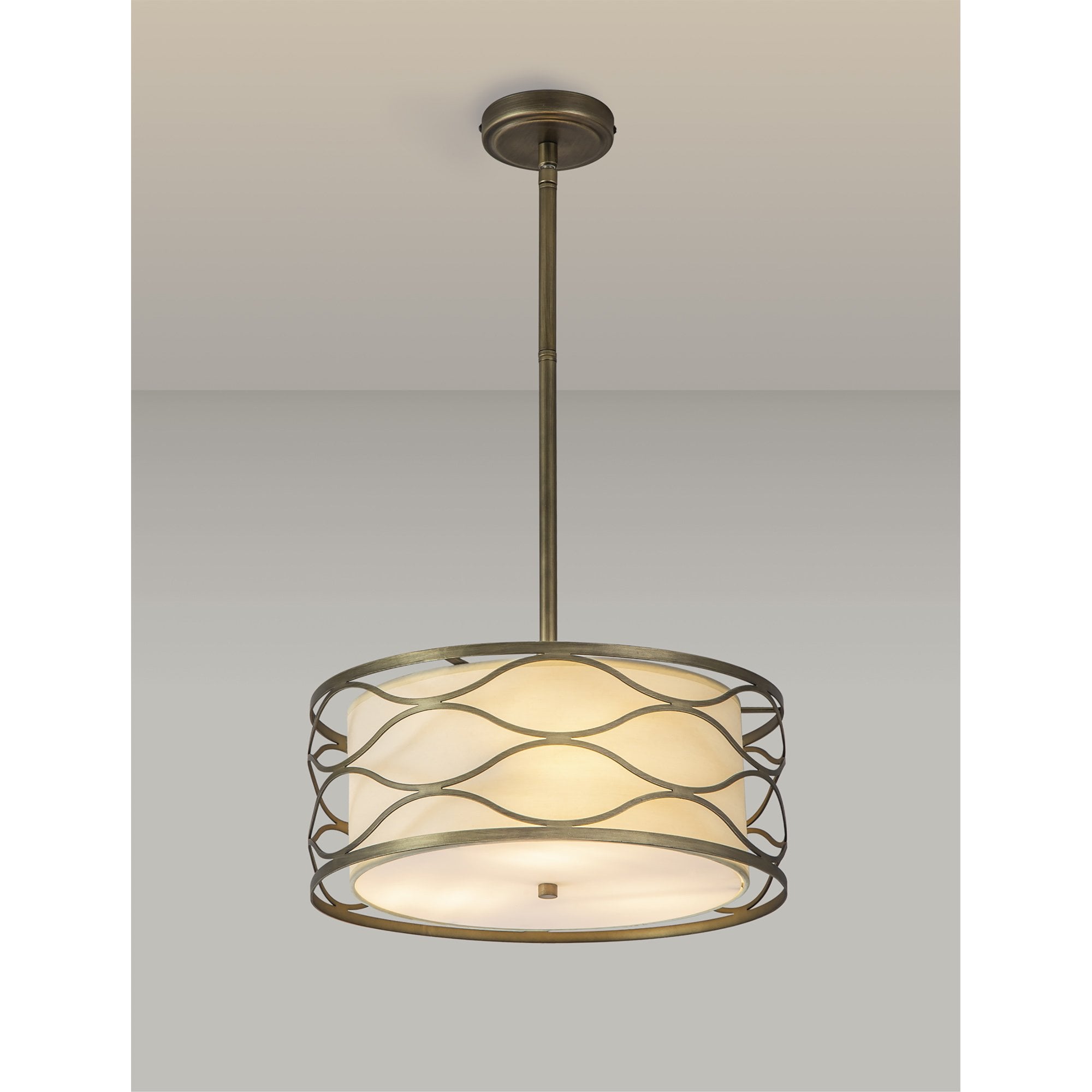 NL83669 Ebans 5 Light Pendant/Ceiling Light Aged Gold