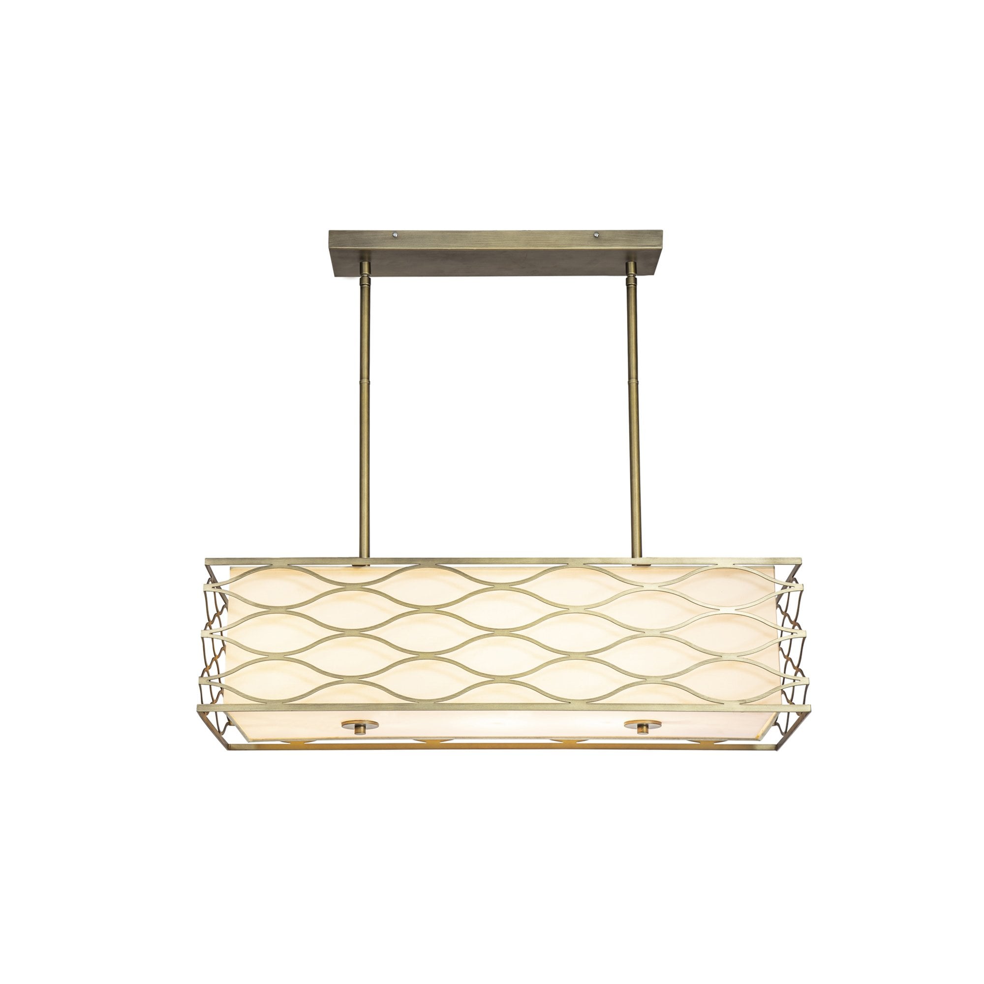 NL83679 Ebans 5 Light Pendant/Ceiling Light Aged Gold