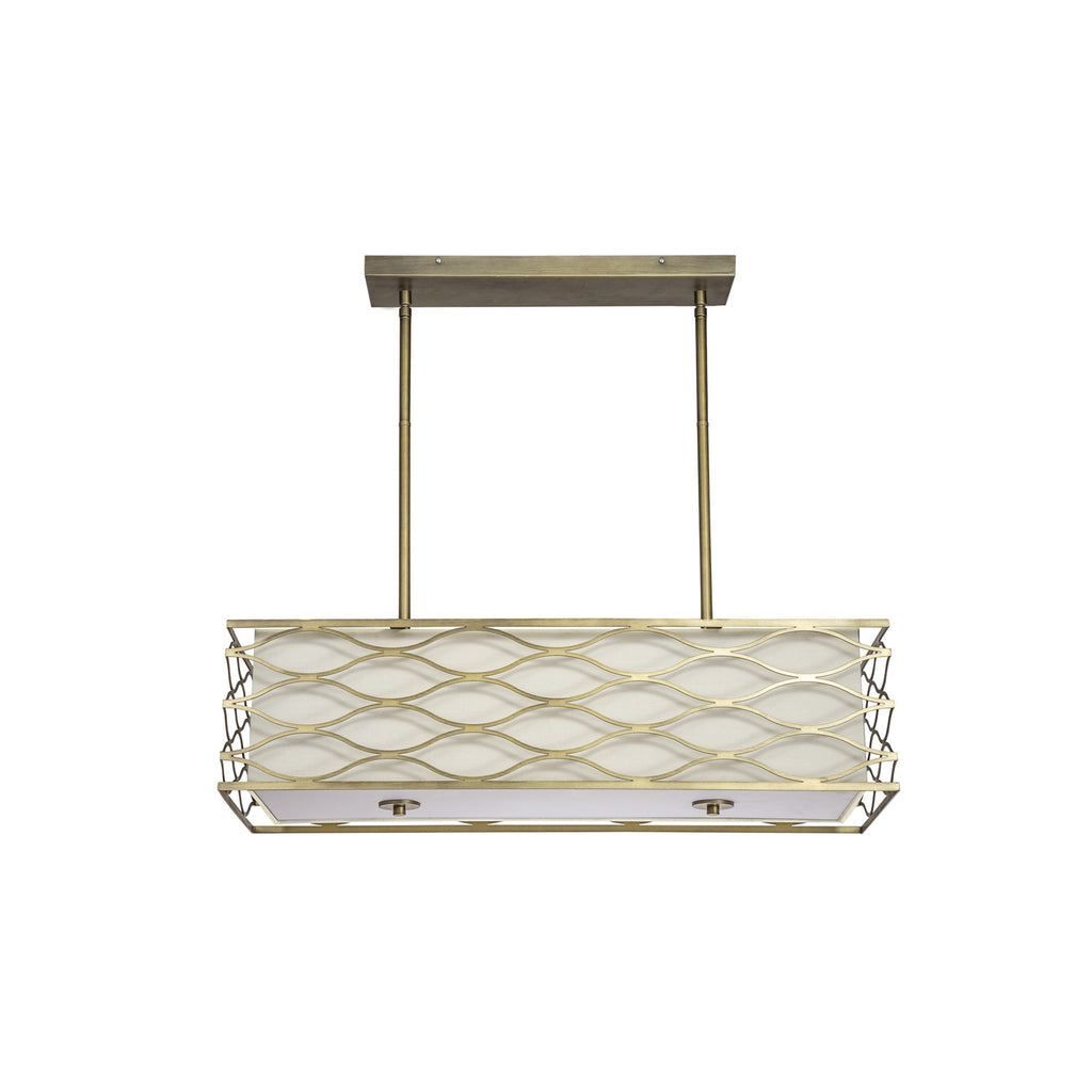 NL83679 Ebans 5 Light Pendant/Ceiling Light Aged Gold