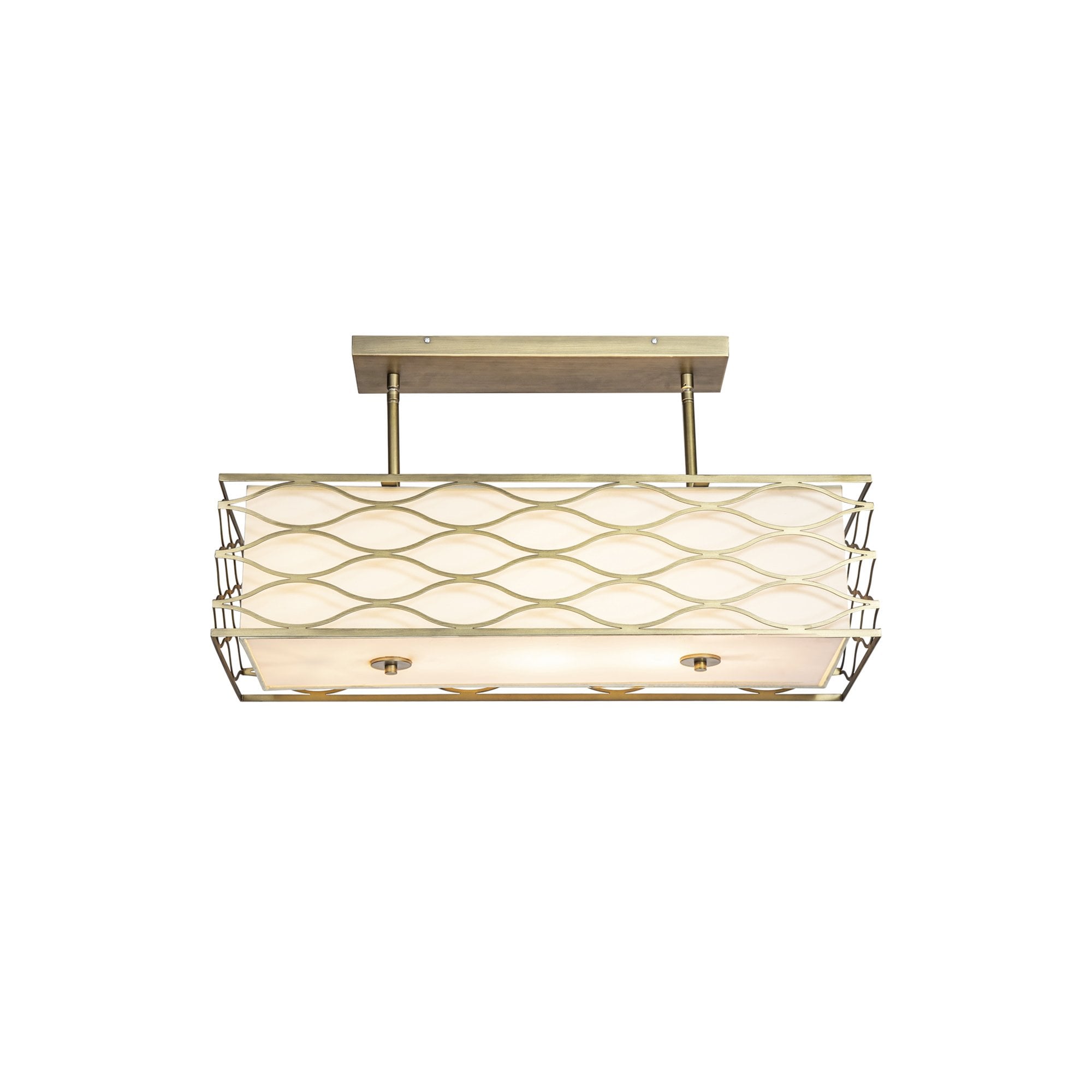 NL83679 Ebans 5 Light Pendant/Ceiling Light Aged Gold