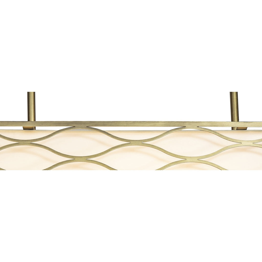 NL83679 Ebans 5 Light Pendant/Ceiling Light Aged Gold