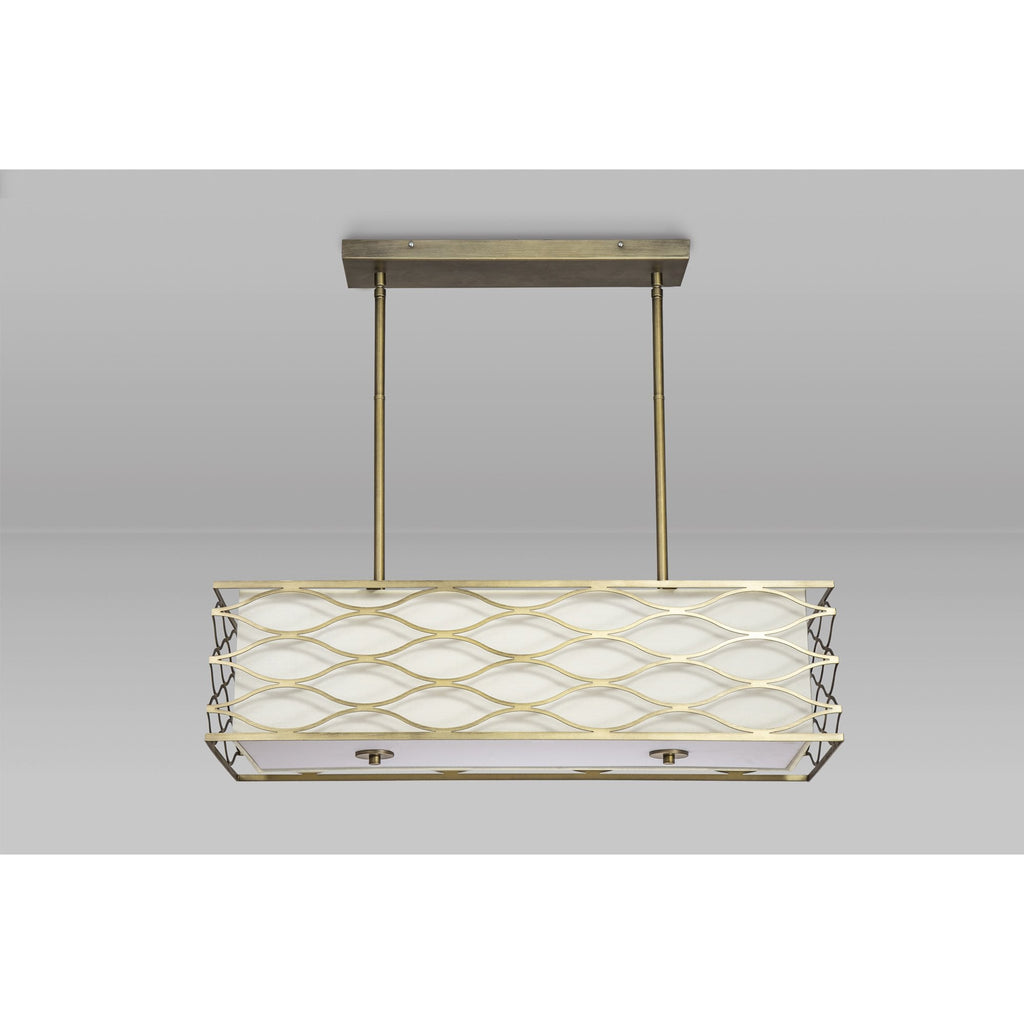 NL83679 Ebans 5 Light Pendant/Ceiling Light Aged Gold