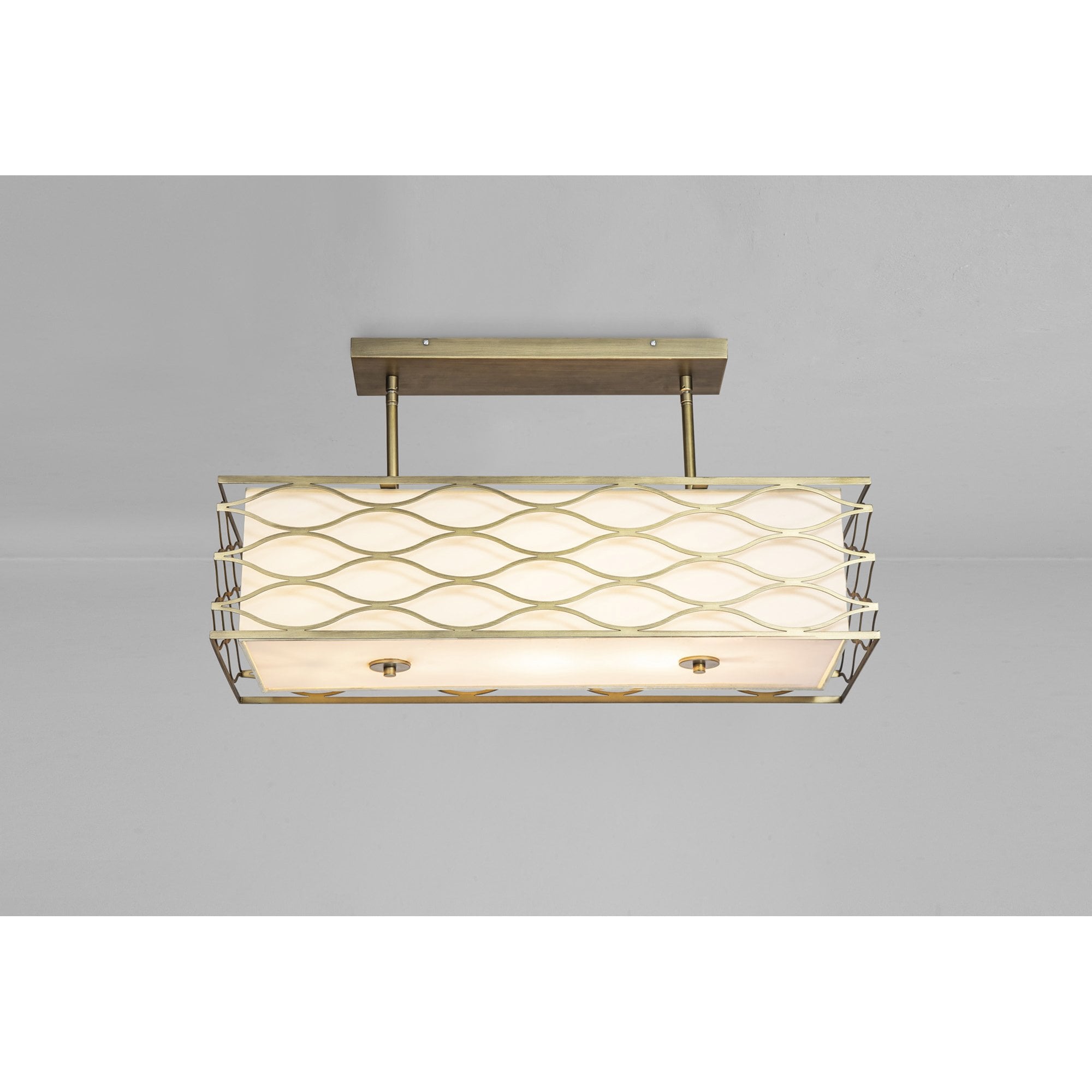 NL83679 Ebans 5 Light Pendant/Ceiling Light Aged Gold