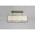 NL83679 Ebans 5 Light Pendant/Ceiling Light Aged Gold