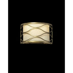 NL83689 Ebans 2 Light Wall Light Aged Gold